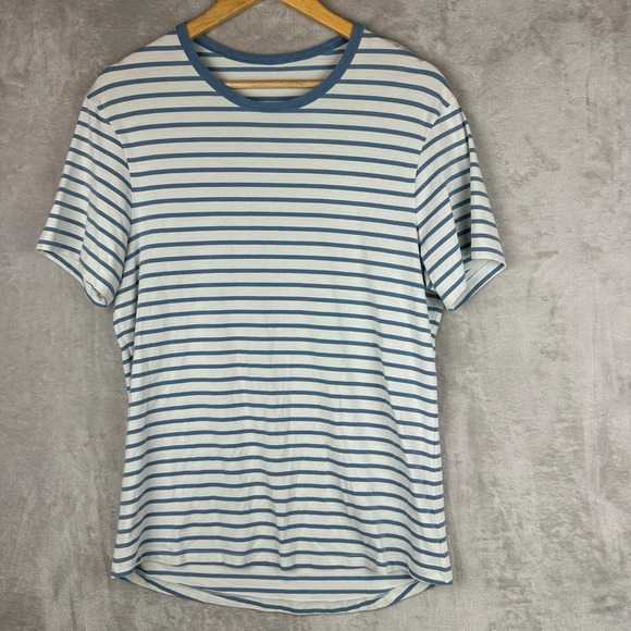 lululemon athletica Other - Lululemon Mens Medium Striped Short Sleeve Crew Neck 5 Year Basic  T-Shirt